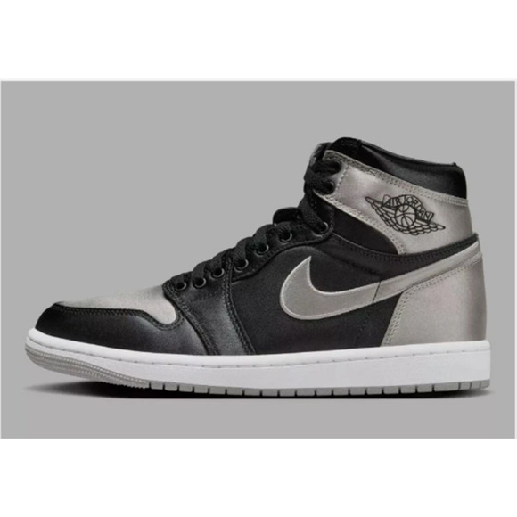 Air Jordan 1 Retro High OG Satin FD4810-010 New Black/Grey/White New - Picture 9 of 12